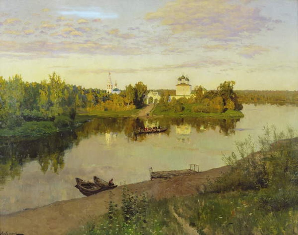 Detail of The Evening Bell Tolls, 1892 by Isaak Ilyich Levitan