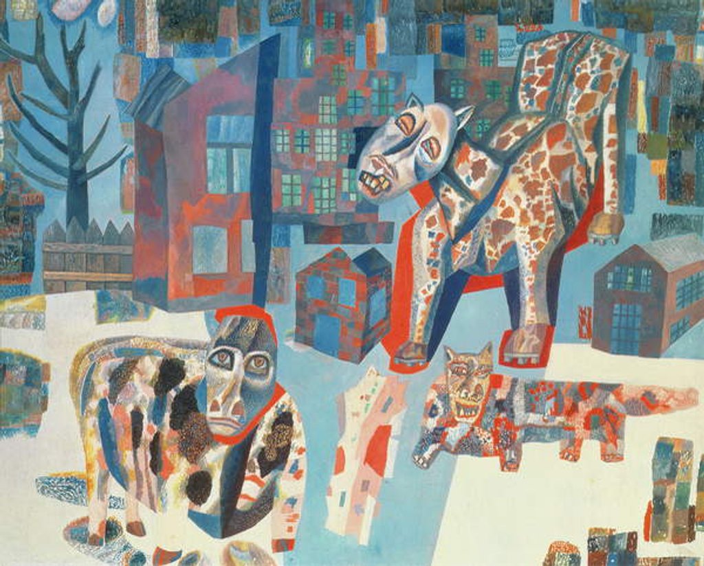 Detail of The Beasts, 1925-6 by Pavel Nikolaevich Filonov