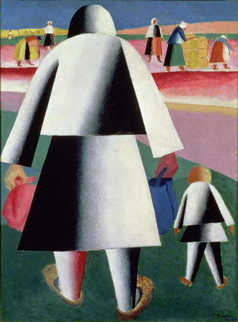 Detail of To the Harvest, Martha and Vanka, 1928 by Kazimir Severinovich Malevich