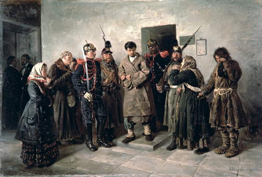Detail of The Condemned, 1879 by Vladimir Egorovic Makovsky