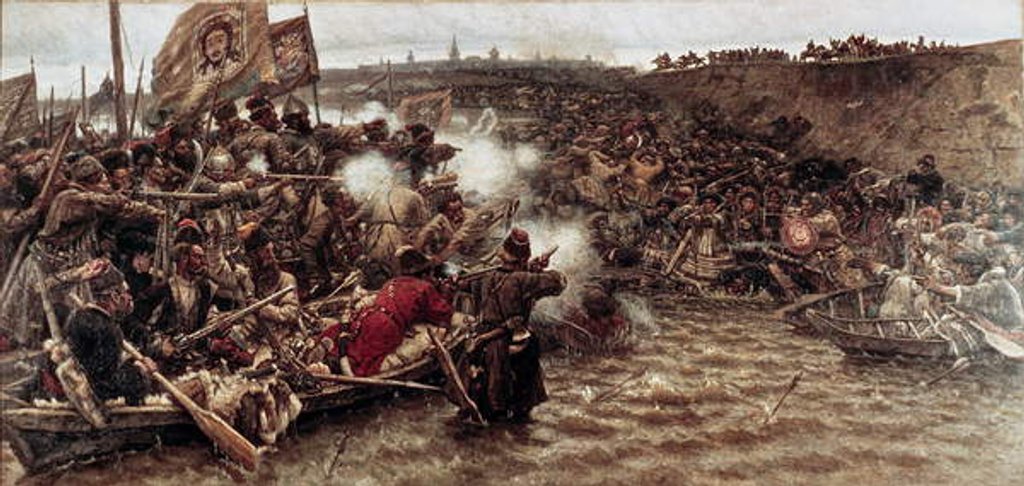 Detail of Yermak's Conquest of Siberia in 1582, 1895 by Vasilij Ivanovic Surikov