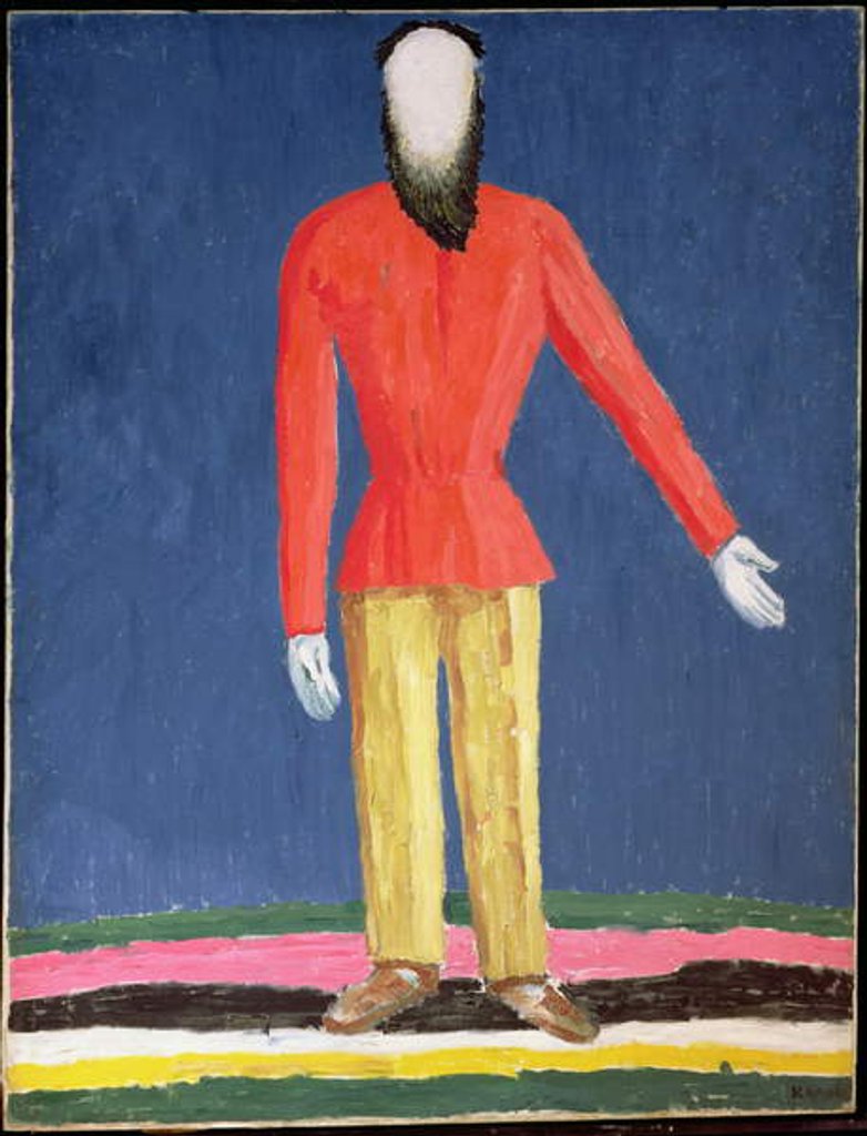 Detail of The Peasant, 1928-32 by Kazimir Severinovich Malevich