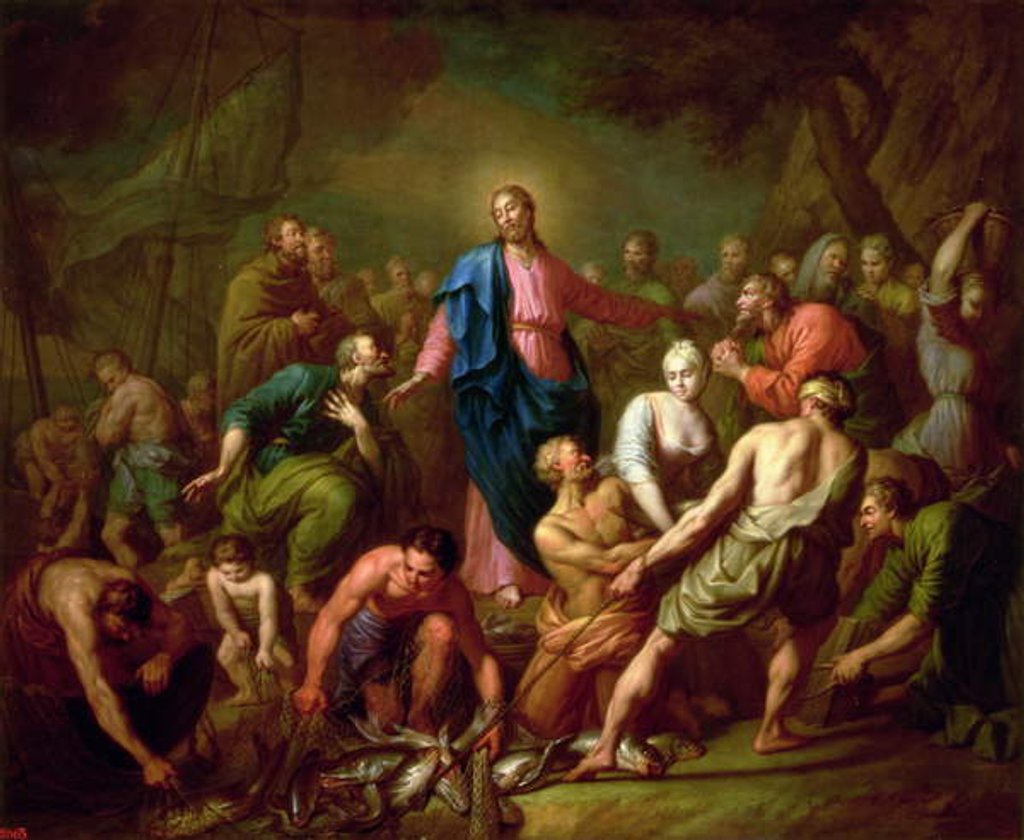 Detail of The Miraculous Draught of Fishes, 1762 by Anton Pavlovich Losenko