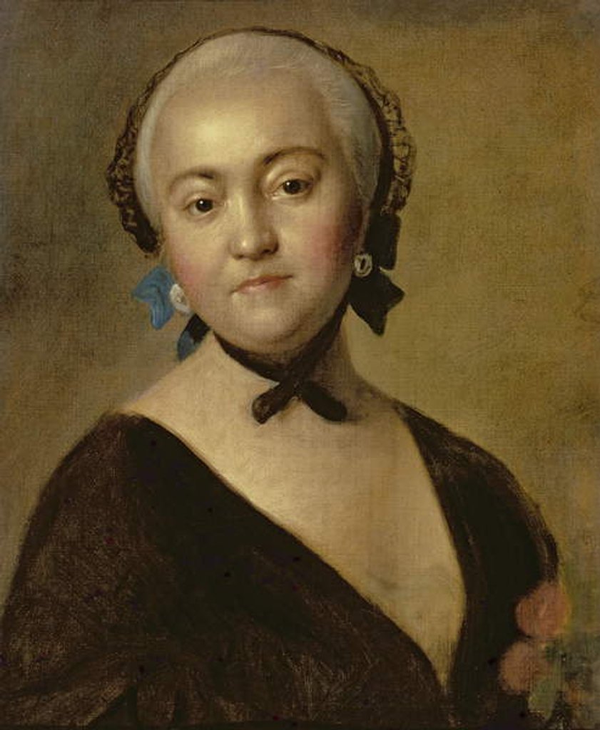 Detail of Portrait of the Empress Elizabeth Petrovna 1760 by Pietro Antonio Rotari