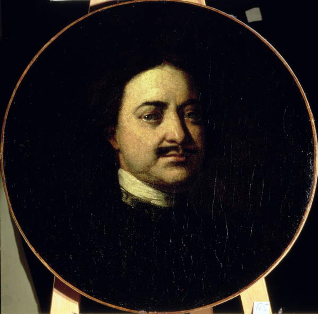 Detail of Portrait of Peter I the Great by Ivan Nikitich Nikitin
