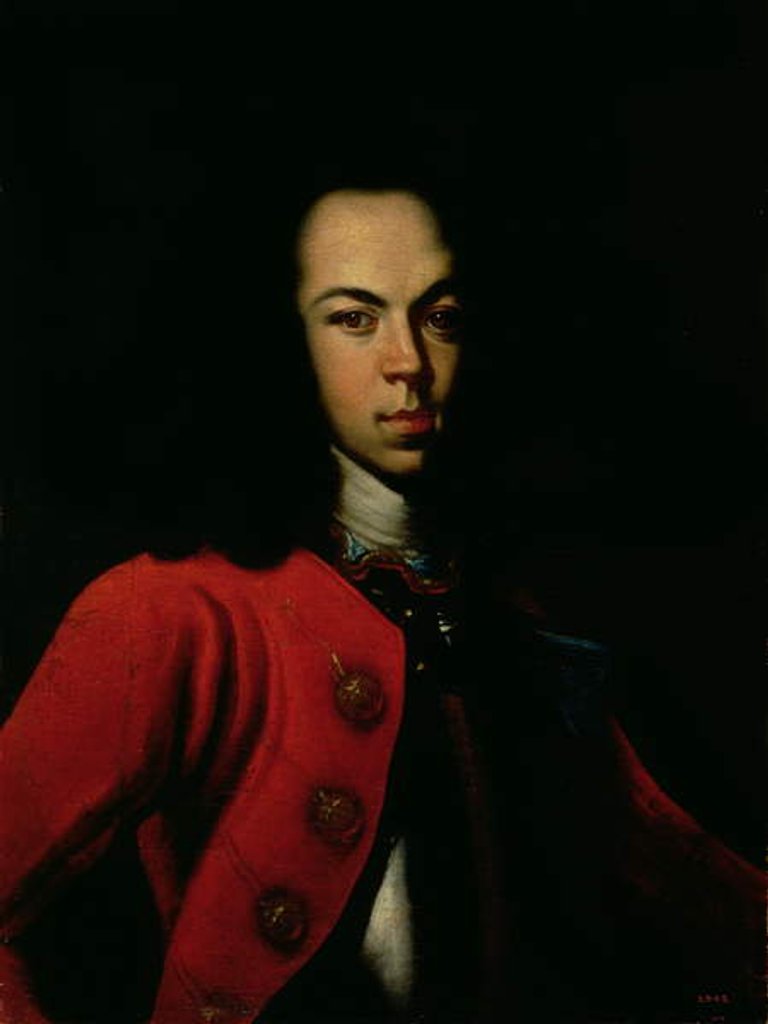 Detail of Portrait of the Tsarevich Alexei Petrovich 1710 by Gottfried Danhauer