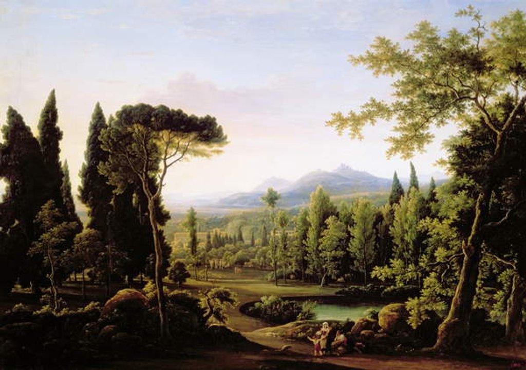 Detail of View of Hadrian's Villa near Rome by Fedor Mikhailovich Matveev