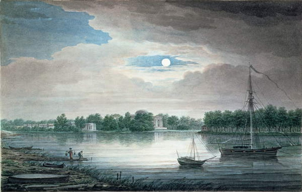 Detail of Yelagin Island, St. Petersburg, by Night by Maksim Nikiforovich Vorobiev