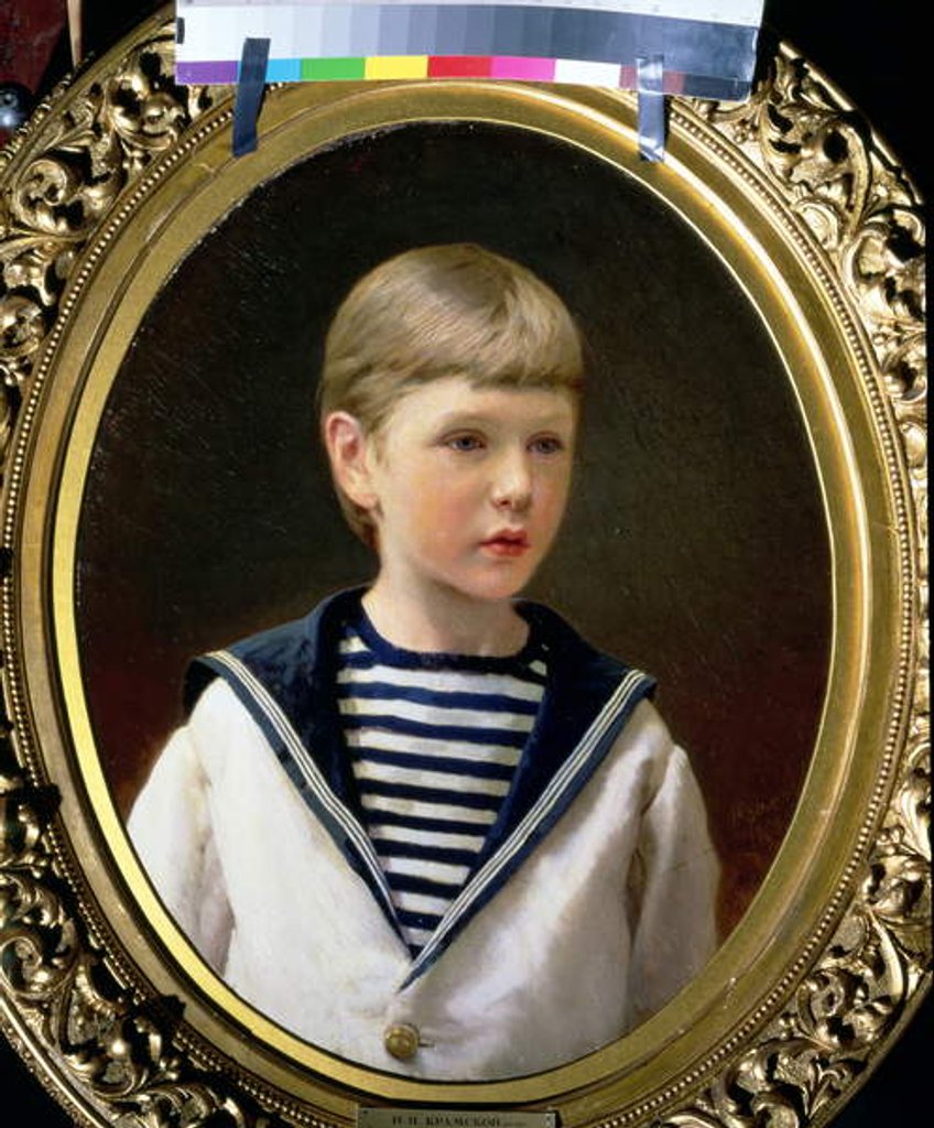 Detail of Portrait of a Boy, possibly Prince Anatoly Levin by Ivan Nikolaevich Kramskoy