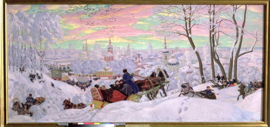 Detail of Shrove-Tide, 1916 by Boris Mikhailovich Kustodiev