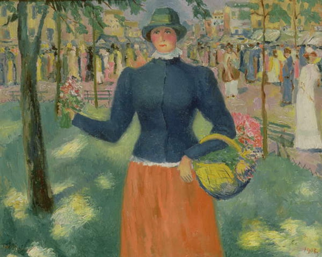 Detail of Study of a Flower Seller, 1903 by Kazimir Severinovich Malevich