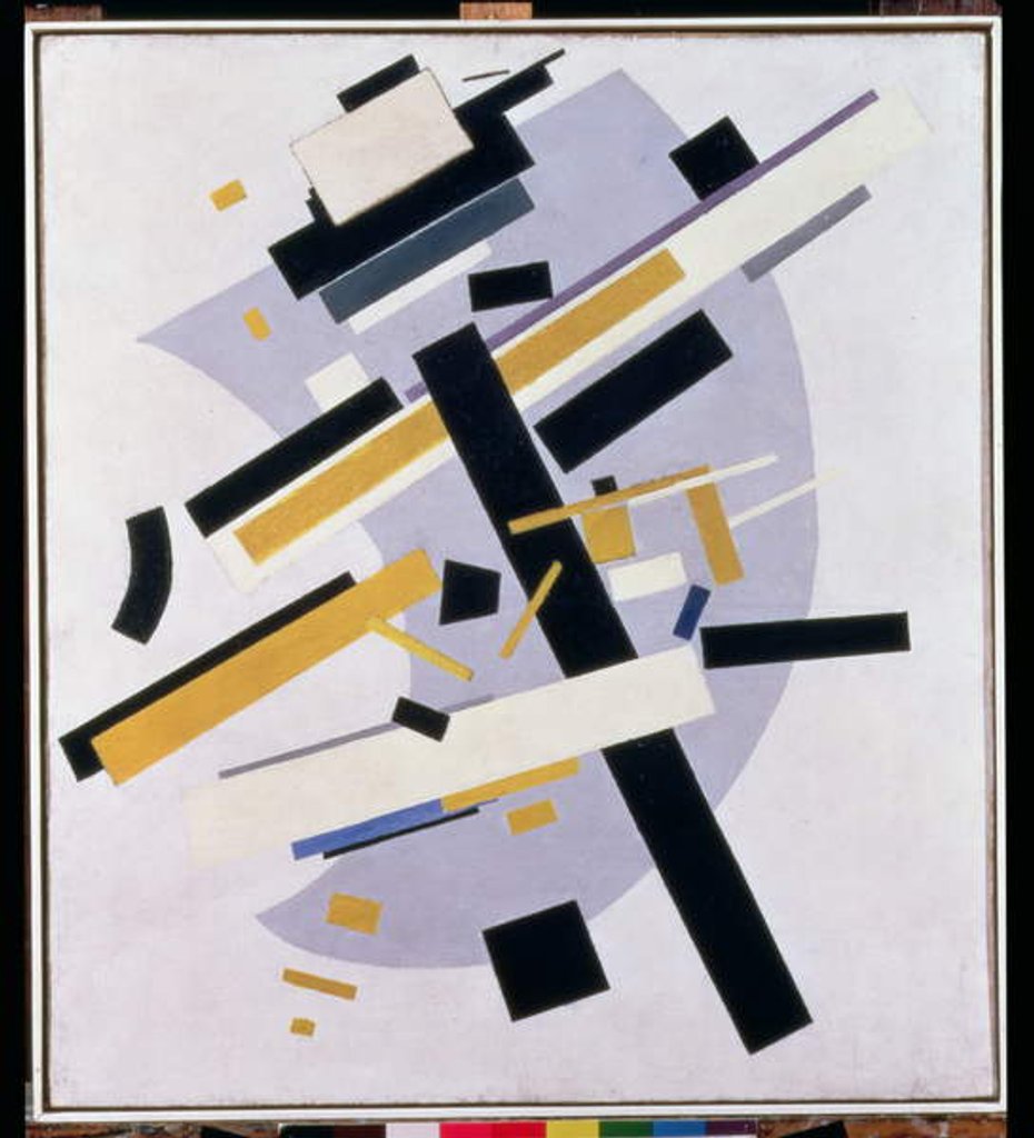 Detail of Supremus No. 58 Dynamic Composition in Yellow and Black, 1916 by Kazimir Severinovich Malevich