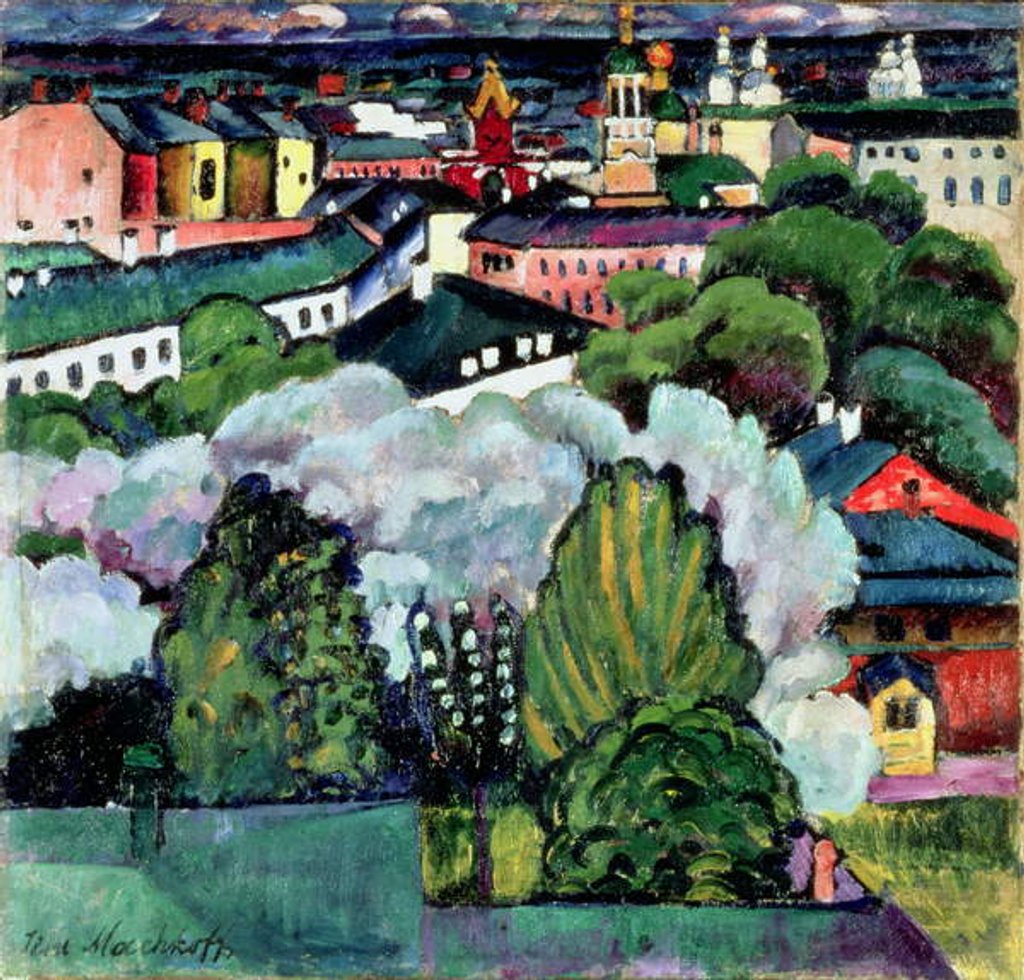 Detail of Urban Landscape by Ilya Ivanovich Mashkov