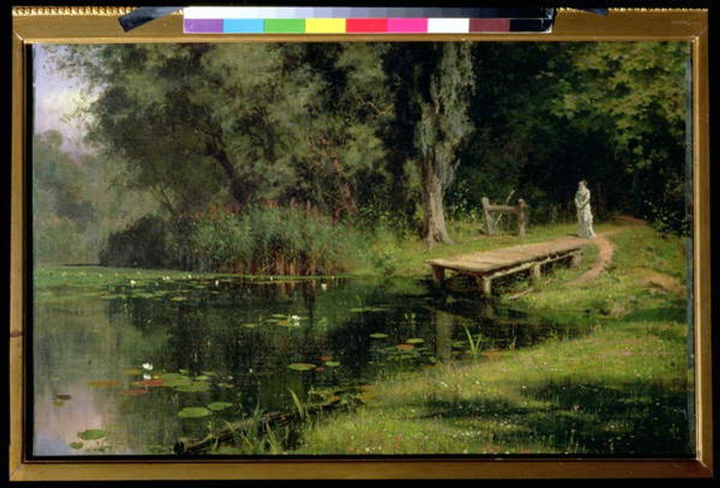 Detail of The Overgrown Pond, 1880 by Vasilij Dmitrievich Polenov