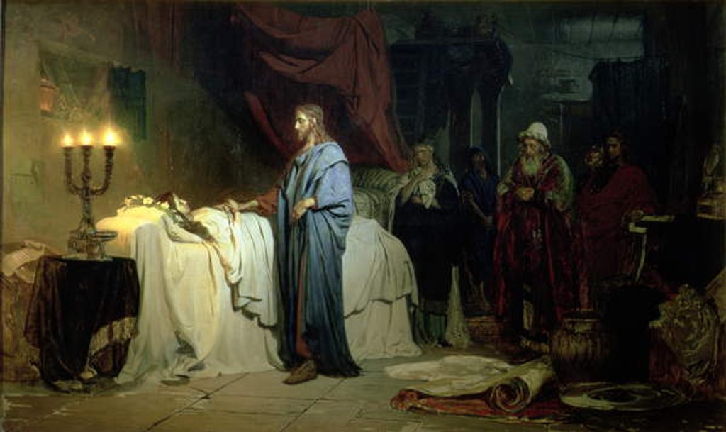 Detail of The Raising of Jairus's Daughter, 1871 by Ilya Efimovich Repin