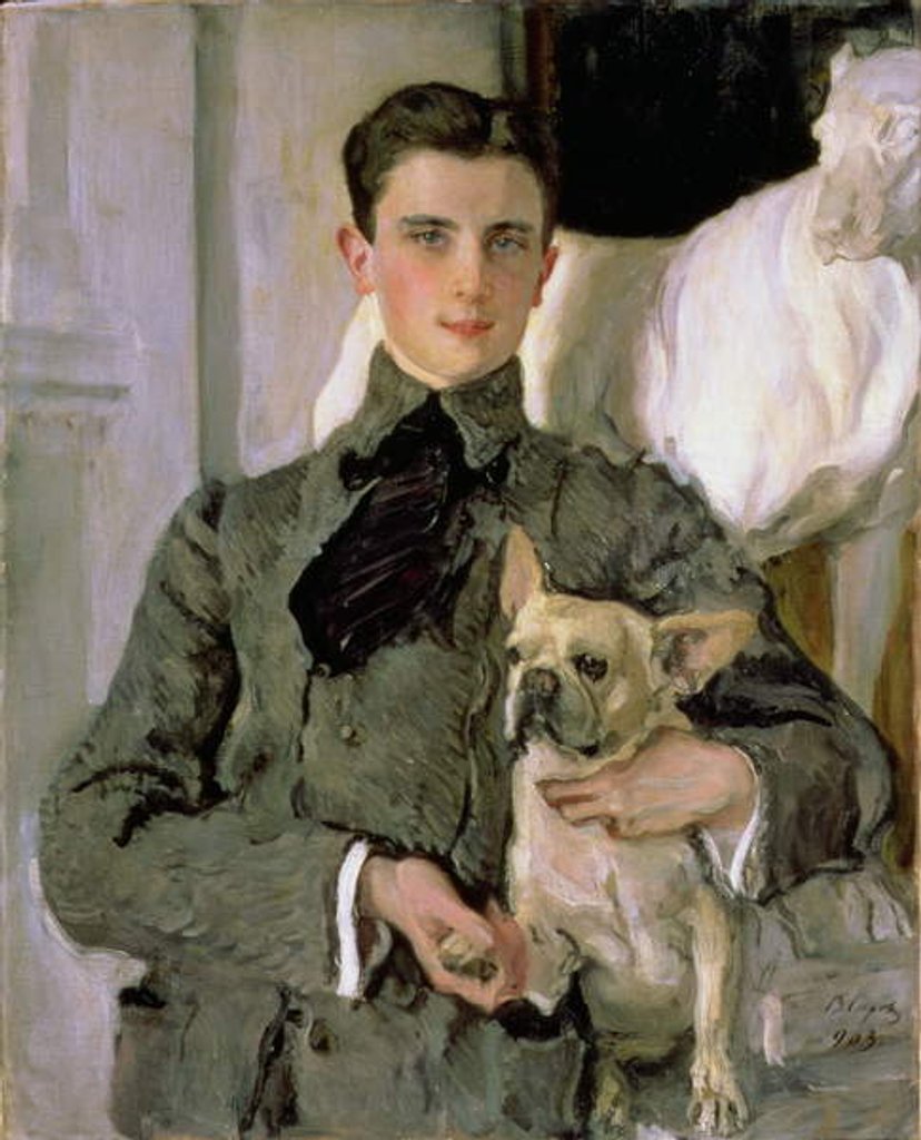 Detail of Portrait of Count Feliks Feliksovich Sumarokov-Yelstov later Prince Yusupov, 1903 by Valentin Aleksandrovich Serov