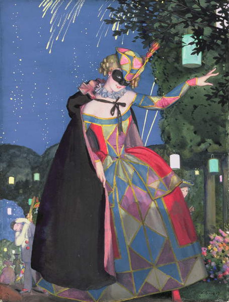 Detail of The Little Tongue of Columbine, 1913 by Konstantin Andreevic Somov
