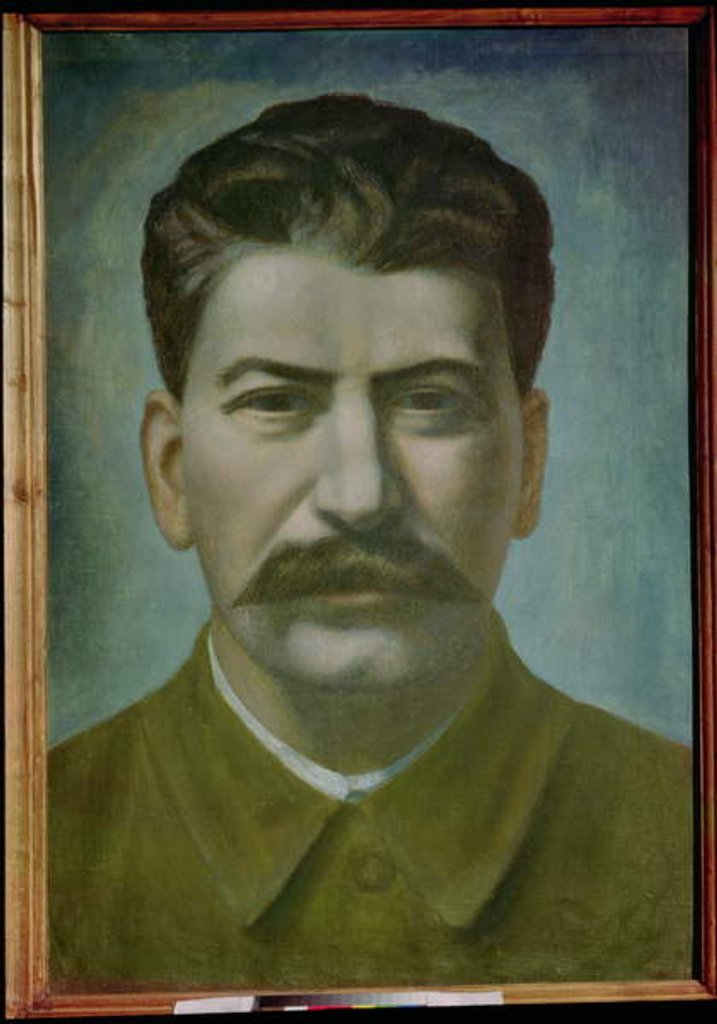Detail of Portrait of Joseph Stalin 1936 by Pavel Nikolaevich Filonov