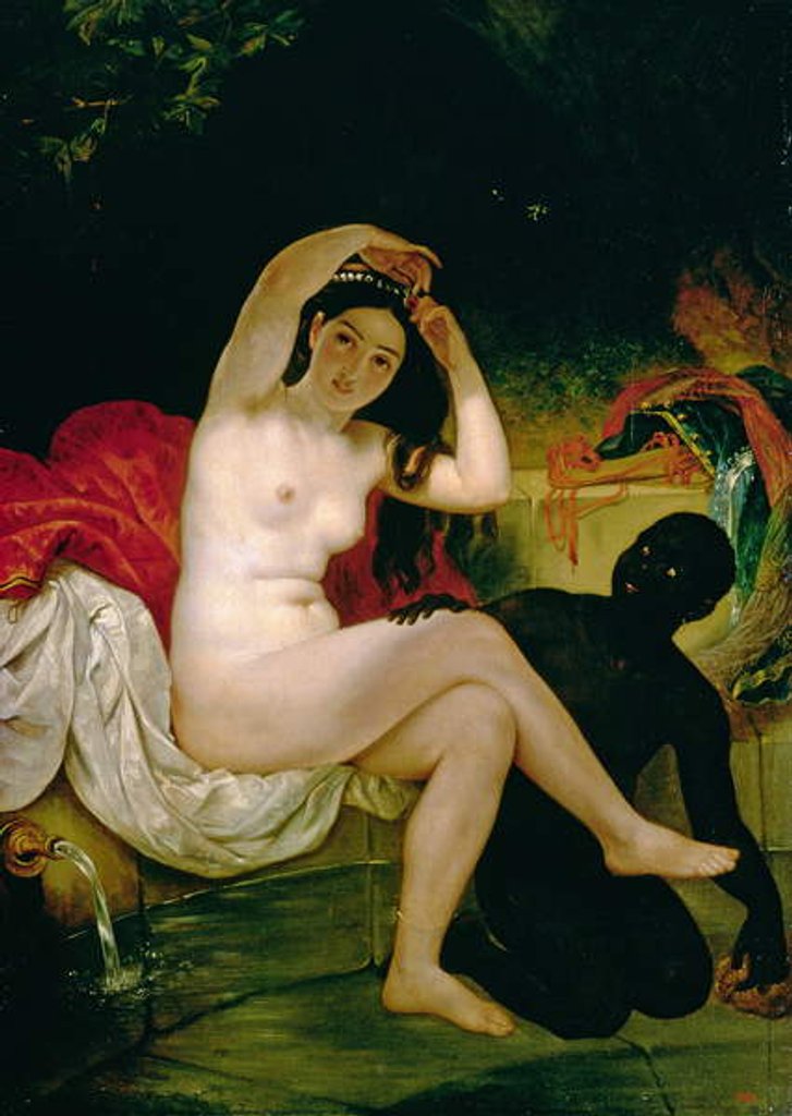 Detail of Virsavia, or Bather with a Negro Slave by Karl Pavlovich Bryullov