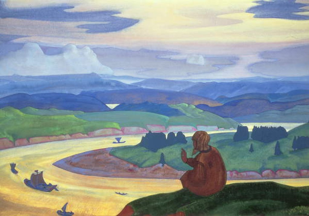 Detail of St. Prokopius, 1914 by Nicholas Roerich