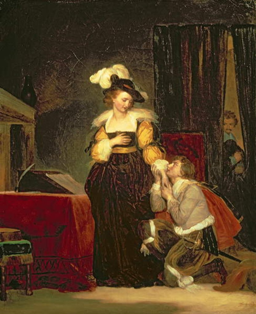 Detail of Mary Queen of Scots with Rizzio, c.1830 by Alexandre Evariste Fragonard