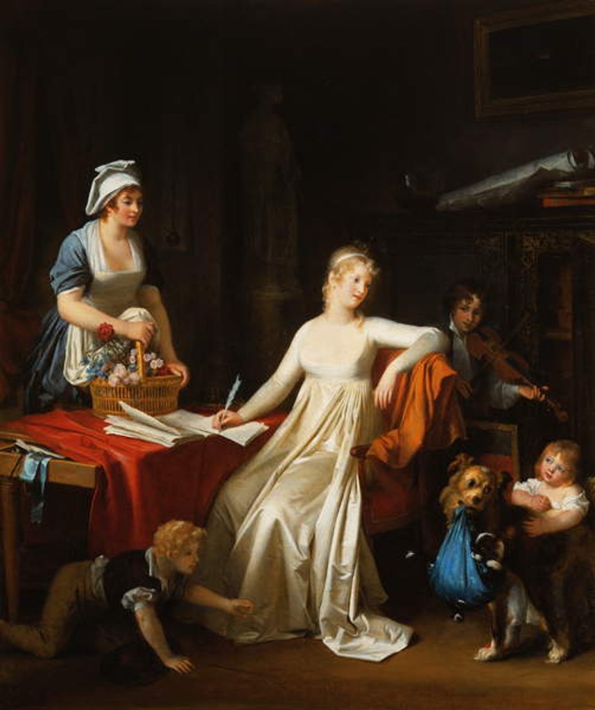 Detail of The Interruption, c.1800 by Marguerite Gerard