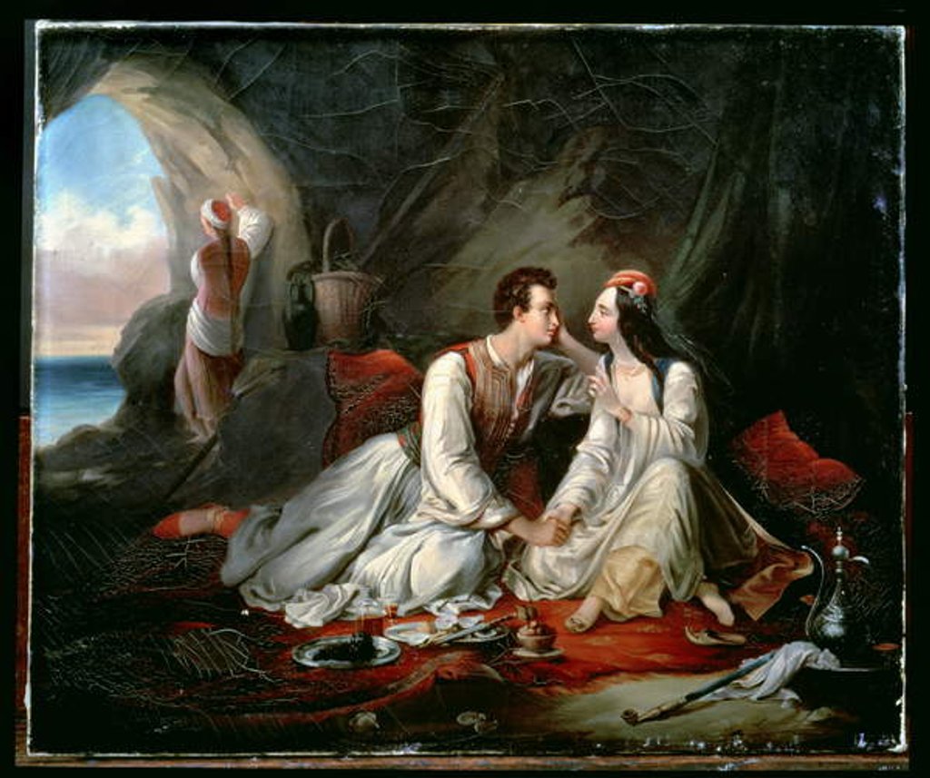 Detail of Don Juan and Haidee, c.1833 by Alexandre Marie Colin
