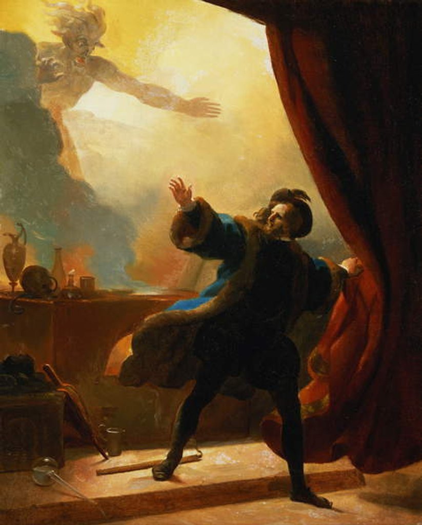 Detail of The Fatal Hour: Fantastic Subject by Alexandre Evariste Fragonard