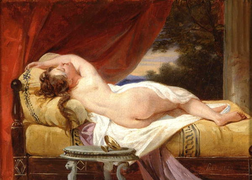 Detail of Odalisque, 1829 by Francois Edouard Picot