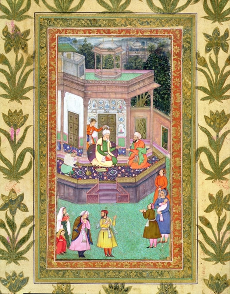 Detail of The Qazi by Mughal School