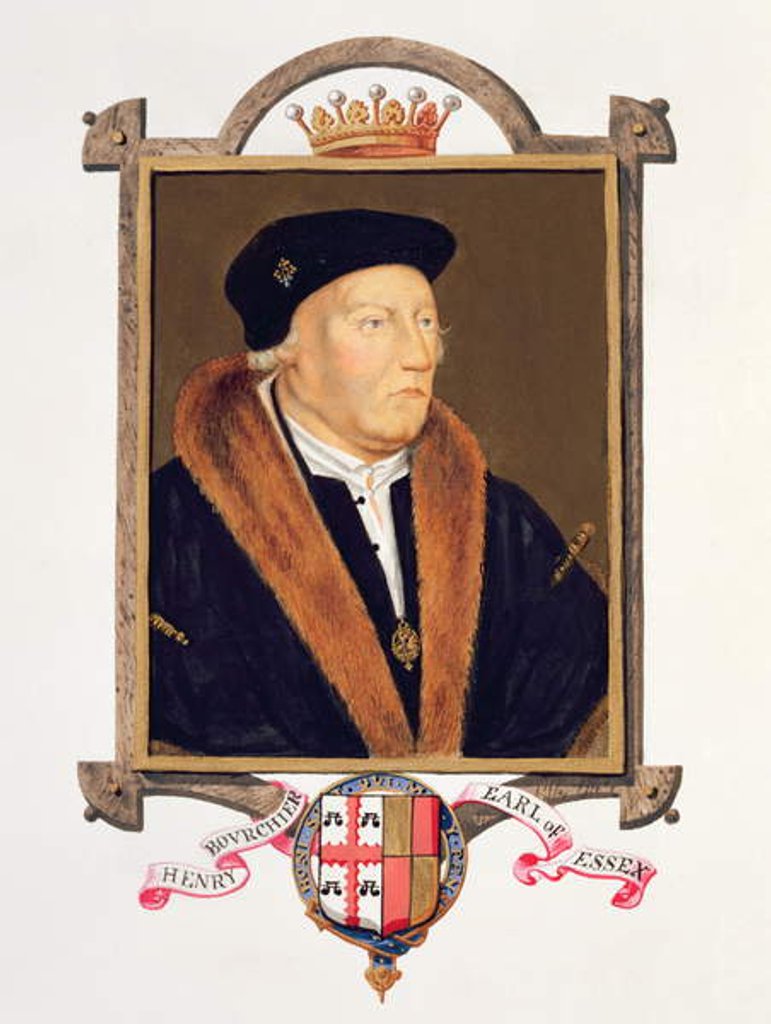 Detail of Portrait of Henry Bourchier 2nd Earl of Essex by Sarah Countess of Essex