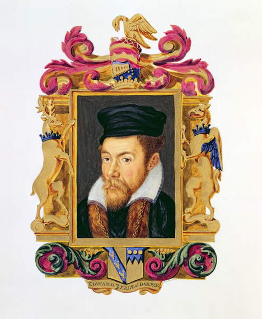 Detail of Portrait of Edward Stanley 3rd Earl of Derby by Sarah Countess of Essex