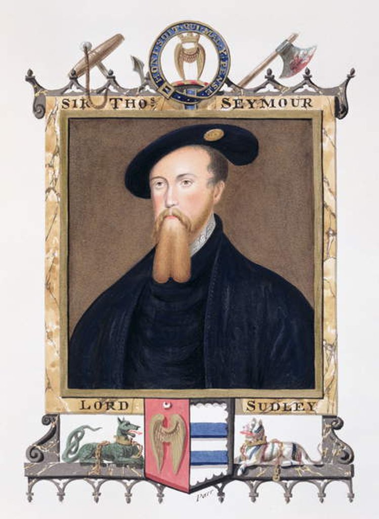 Detail of Portrait of Thomas Seymour 1st Baron of Sudeley by Sarah Countess of Essex
