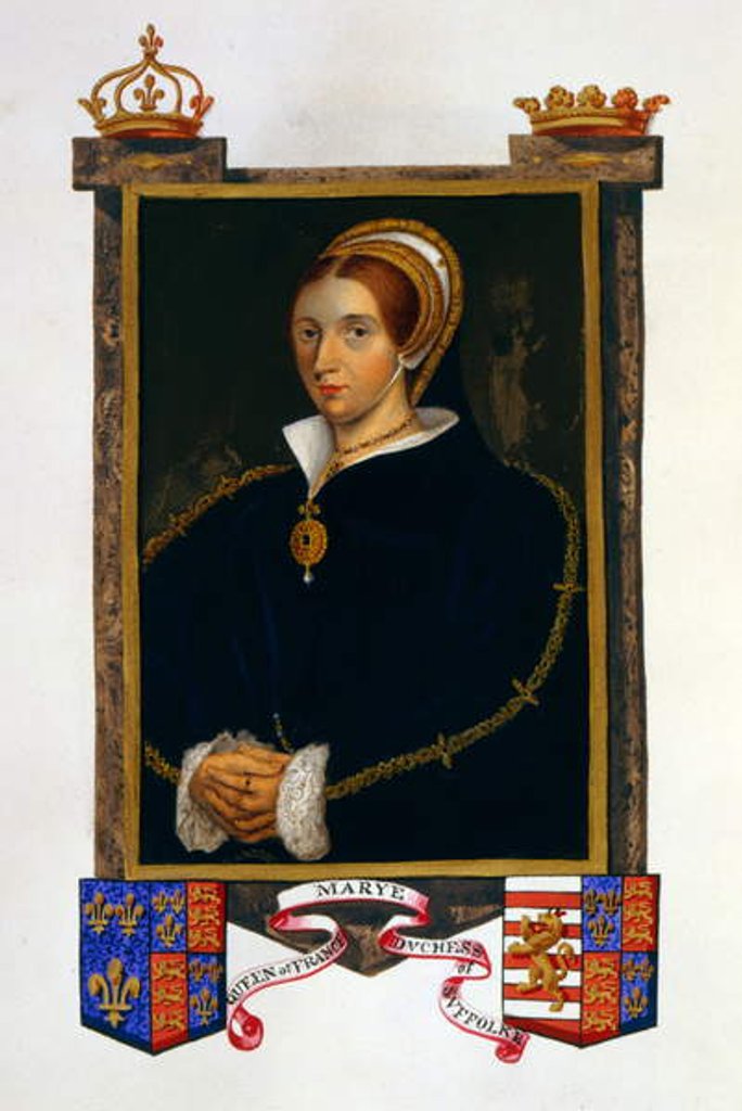 Detail of Portrait of Mary Tudor by Sarah Countess of Essex