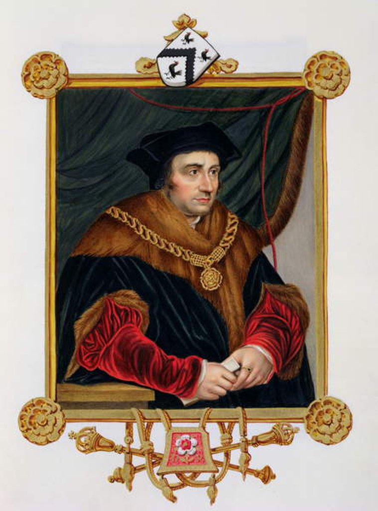 Detail of Portrait of Sir Thomas More by Sarah Countess of Essex