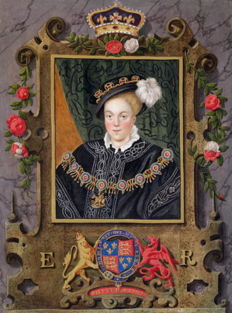 Detail of Portrait of Edward VI King of England, aged about 14 by Sarah Countess of Essex