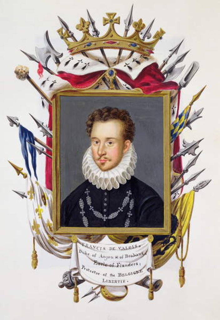 Detail of Portrait of Charles IX of France by Sarah Countess of Essex