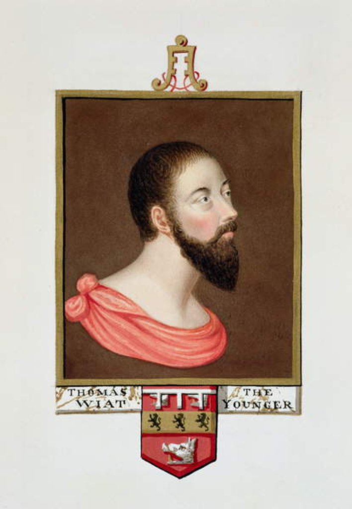 Detail of Portrait of Sir Thomas Wyatt the Younger from 'Memoirs of the Court of Queen Elizabeth'. by Sarah Countess of Essex