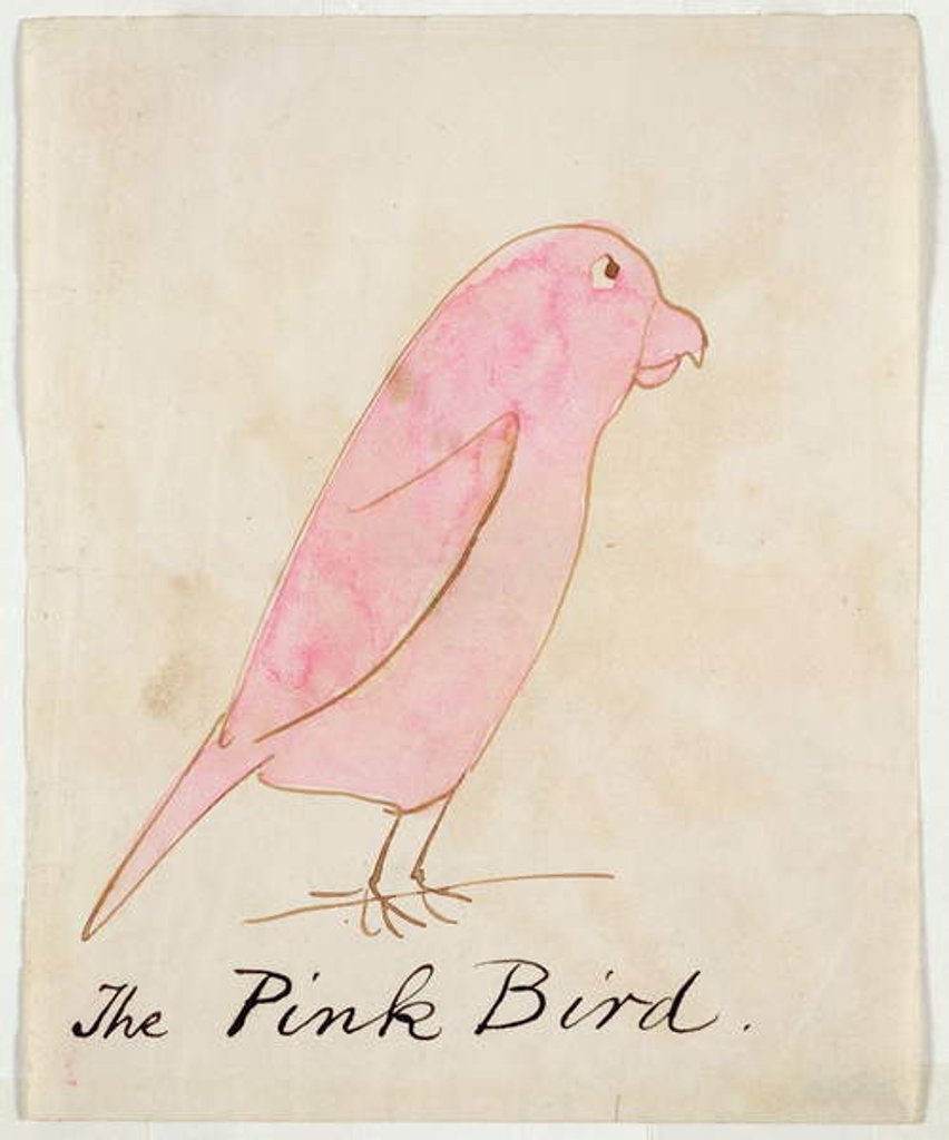 Detail of The Pink Bird by Edward Lear