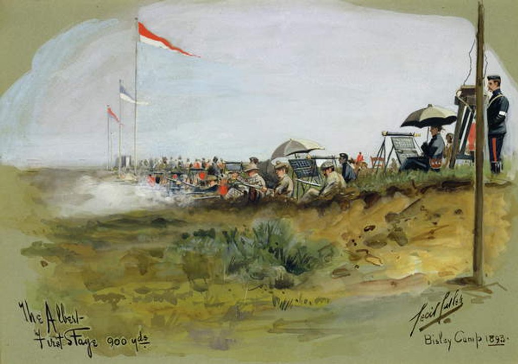 Detail of The Albert - First Stage, 900 yards, Bisley Camp, 1893 by Cecil Cutler