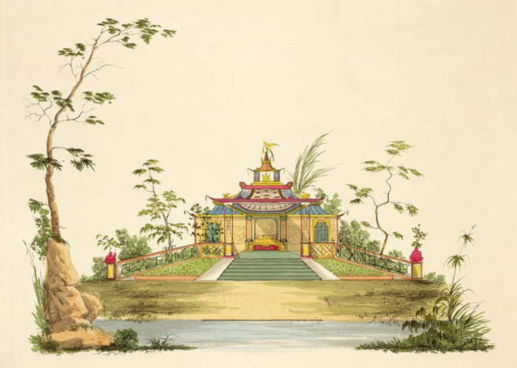 Detail of Design for a Chinese Temple, c.1810 by G. Landi