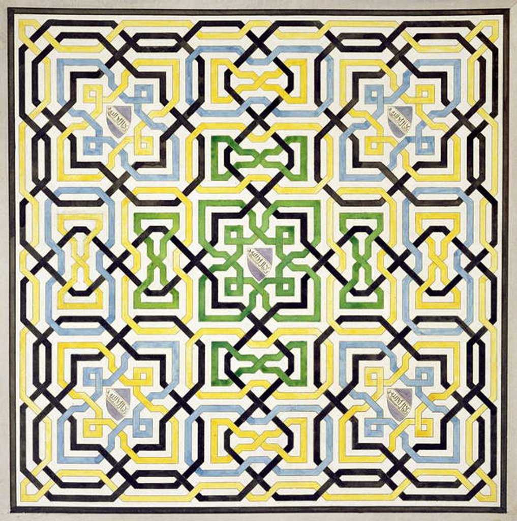 Detail of Mosaic design from the Alhambra by James Cavanagh Murphy