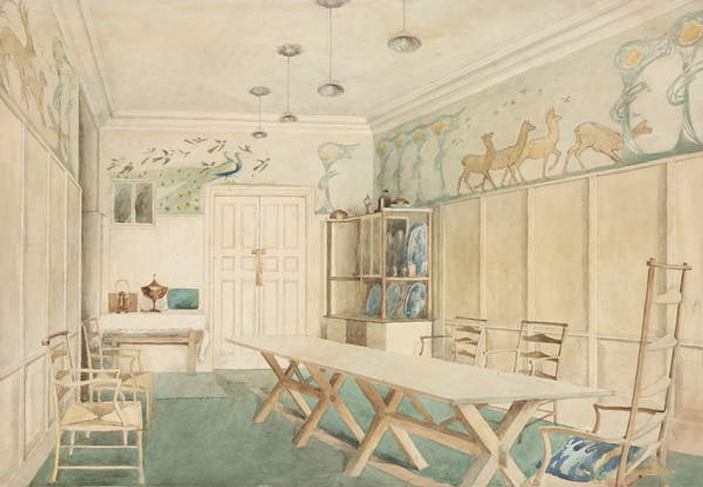 Detail of Dining Room at 37 Cheyne Walk, Chelsea by Charles Robert Ashbee