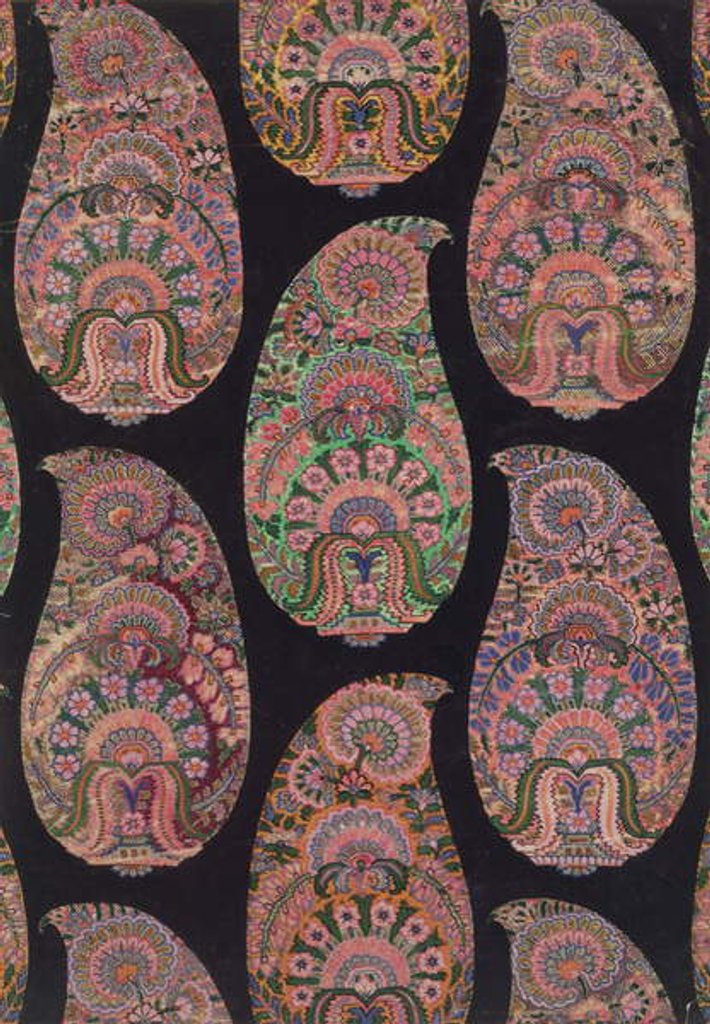 Detail of Fabric Design for Paisley Shawls, c.1871 by George Charles Haite