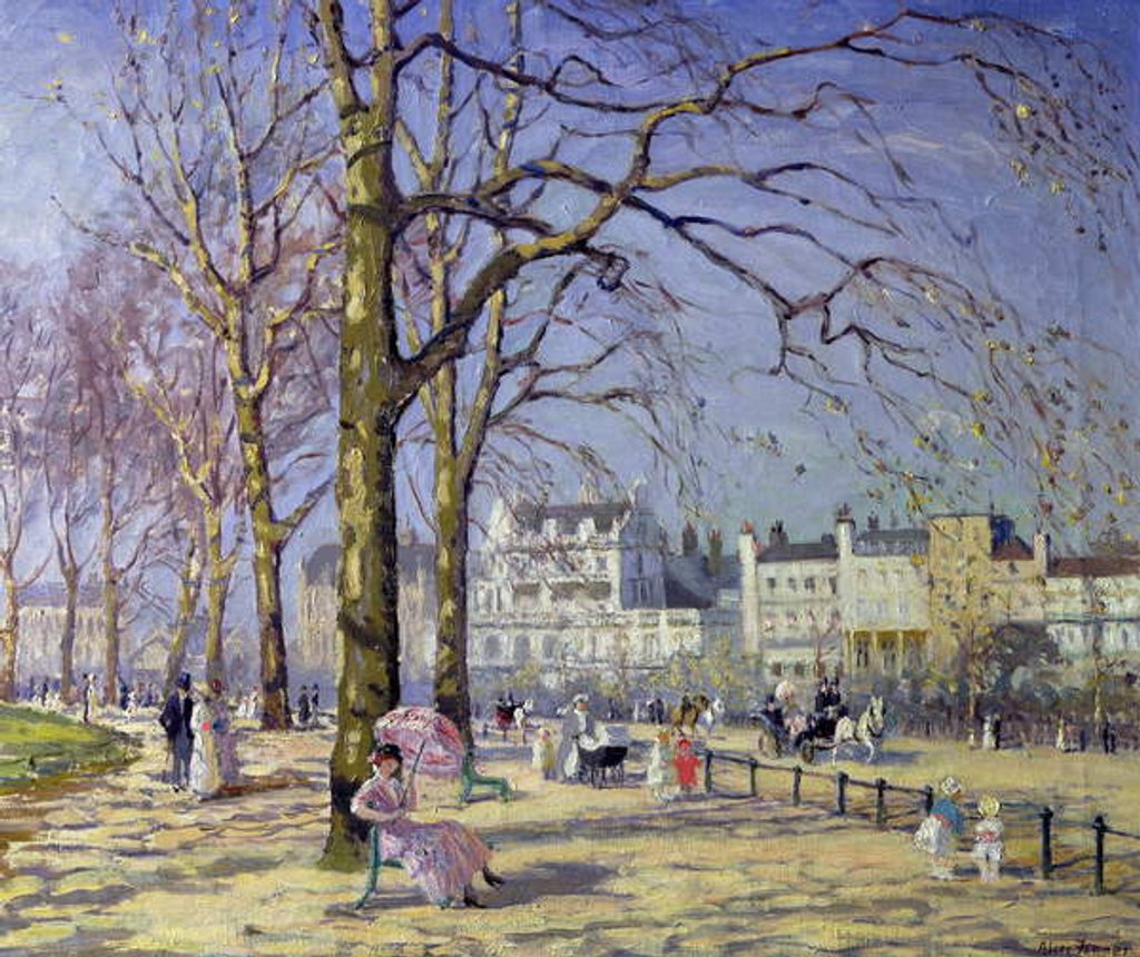 Detail of Spring in Hyde Park by Alice Maud Fanner