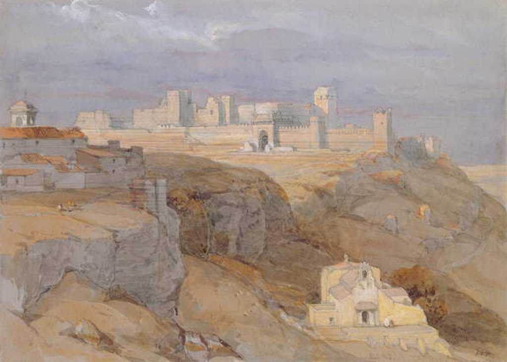 Detail of The Alcazar of Carmona, Andalucia by David Roberts