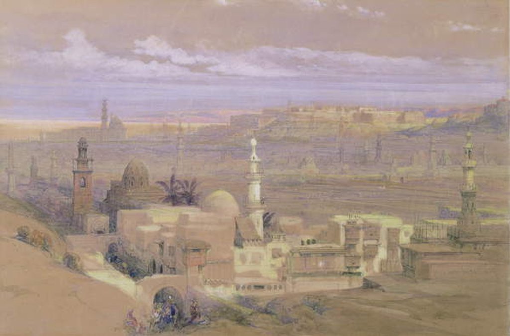 Detail of Cairo from the Gate of Citizenib, looking towards the Desert of Suez by David Roberts