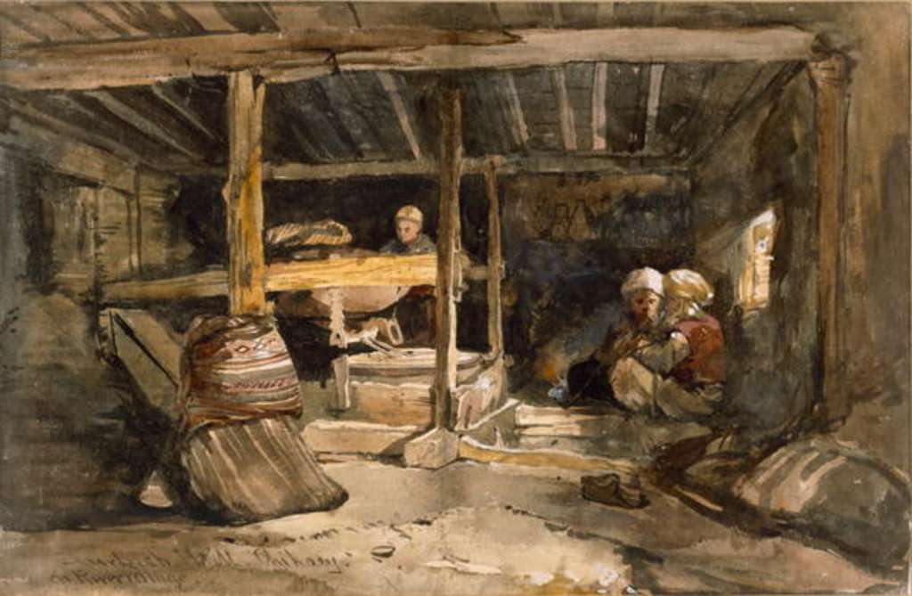 Detail of A Turkish Mill, Chikaey by William James Muller
