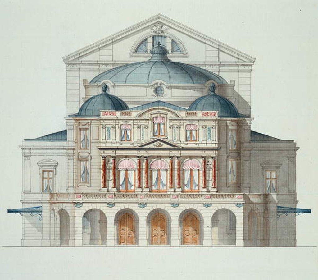 Detail of Elevation of a Theatre by H. Monnot