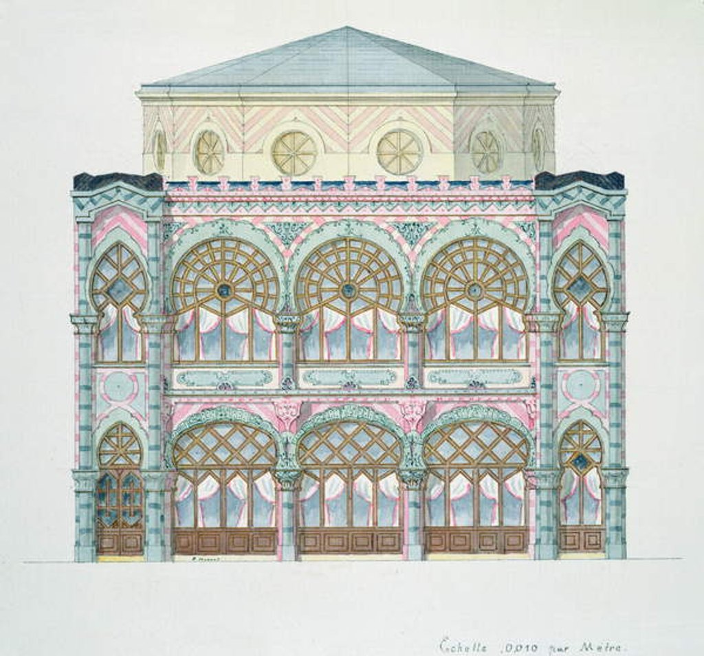 Detail of Elevation of a Cafe-Concert by H. Monnot